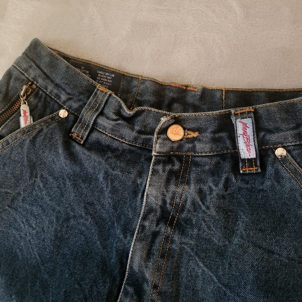 Vintage Johnny Blaze Mens Wide Leg Jeans 32 Baggy Hip Hop Skater - Picture 9 of 15